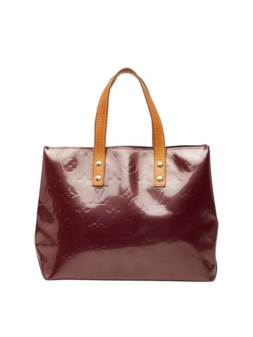 Louis Vuitton Monogram Vernis Reade PM Handbag Amarante Purple Patent Leather